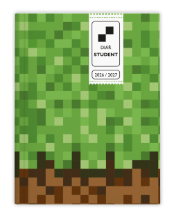 Baloušek Týdenní diář - Student - V8 - lamino - kapesní - Kostky