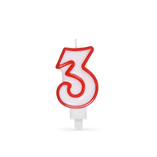 WIMEX Svíčka číslovat "3" 75 mm