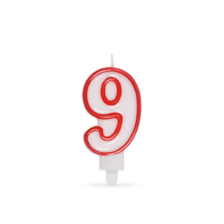 WIMEX Svíčka číslovat "9" 75 mm