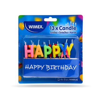 WIMEX Svíčka párty Happy Birthday 65 mm
