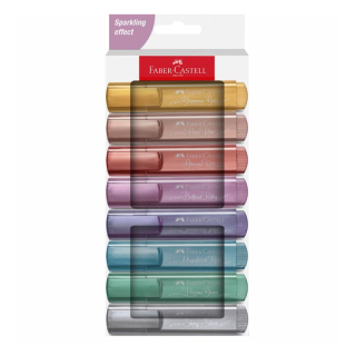 FABER-CASTELL Zvýrazňovač Faber-Castell 1546/8 Metallic - sada