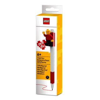 LEGO Stationery LEGO Gelové pero s minifigurkou, červené