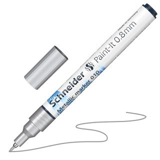 SCHNEIDER Popisovač Schneider Paint-It 010 hrot 0.8 mm - metalická stříbrná