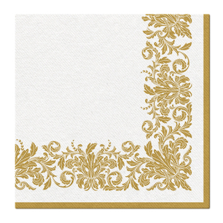 PAW Ubrousky PAW AIRLAID 40x40 cm Golden ornament