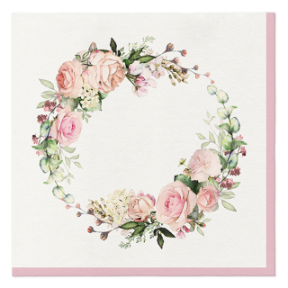 PAW Ubrousky PAW AIRLAID 40x40 cm - Delicate Roses