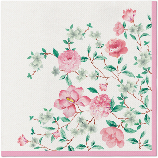 PAW Ubrousky PAW AIRLAID 40x40 cm - Pink Season