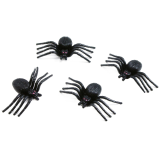  Dekorace pavouk Halloween 5x3 cm (4 ks)