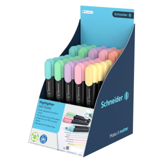 SCHNEIDER Prezentační stojan Zvýrazňovač Schneider Job Pastel (85 ks)