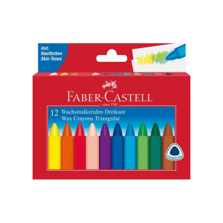 FABER-CASTELL Voskovky Faber-Castell Triangular 12 barev