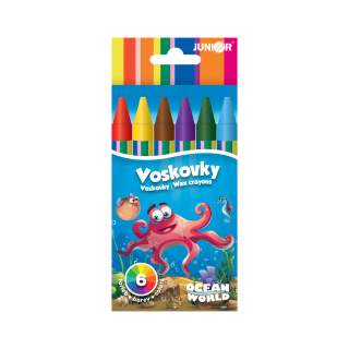 JUNIOR Voskovky 6 ks Ocean World