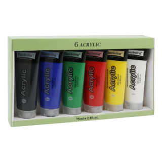 JUNIOR Barvy akrylové 6 ks x 75 ml