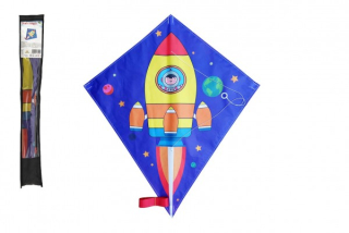 Drak létající - nylon 70 x 60cm kosmická raketa