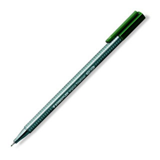 STAEDTLER Liner, 0,3 mm, STAEDTLER "Triplus", tmavě zelený