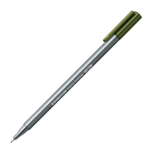 STAEDTLER Liner, 0,3 mm, STAEDTLER "Triplus", olivově zelený