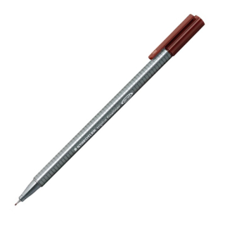 STAEDTLER Liner, 0,3 mm, STAEDTLER "Triplus", stredne hnedý