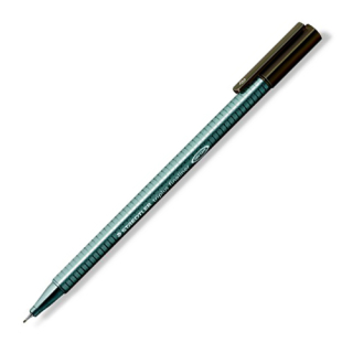 STAEDTLER Liner, 0,3 mm, STAEDTLER "Triplus", tmavohnedý