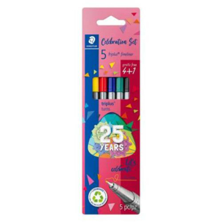STAEDTLER Liner, 0,3 mm, STAEDTLER "Triplus STAEDTLER ", 5 rôznych farieb