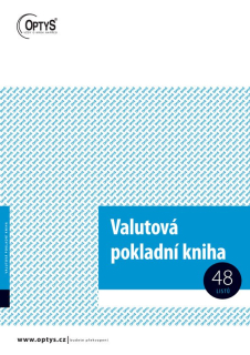Optys Valutová pokladní kniha A4