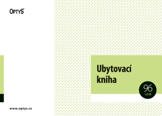 Optys Ubytovací kniha A4