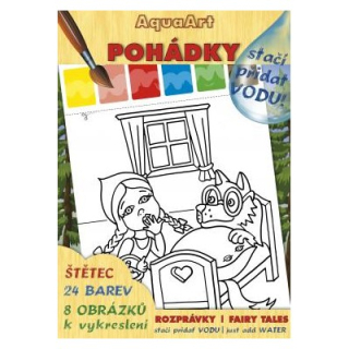 AKIM Omalovánka A4 Akim AquaArt - stačí přidat vodu! - Pohádky