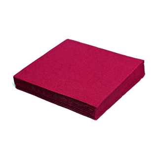 WIMEX Ubrousky 2-vrstvé 24 x 24 cm bordové 250 ks