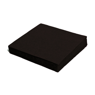 WIMEX Ubrousky 2-vrstvé 24 x 24 cm černé 250ks