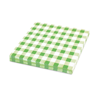 WIMEX Ubrousky 1-vrstvé 33 x 33 cm karo zelené 100 ks