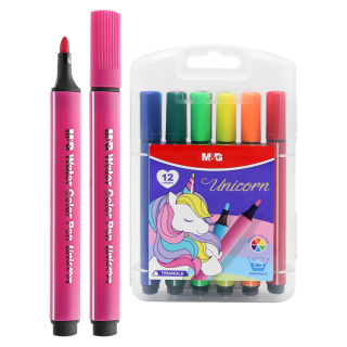 M&G Fixy vodové, trojhranné M&G Unicorn - sada 12 ks