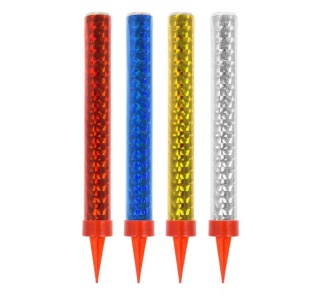 GoDan S.A. Ledová fontána holografická, chrlící zlaté a stříbrné jiskry 12 cm (4 ks)