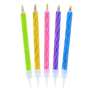 GoDan S.A. Svíčka dortová Magic Pastel 6,5 cm (10 ks) - samovznícení po sfouknutí