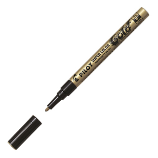 PILOT Permanentní popisovač PILOT Super Color tenký - zlatý