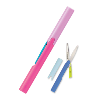PLUS JAPAN Nůžky kapesní PLUS SC-130P 5"/13,5 cm - růžové