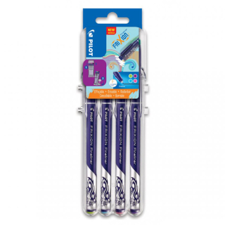 PILOT Frixion Fineliner 0,45mm, sada 4ks - pastel
