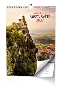 Baloušek Nástěnný kalendář - Pohádková místa světa - A3