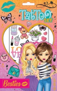 tetovací obtisky art560210 Besties I, růžové