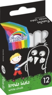 Křída kulatá bílá 12 ks